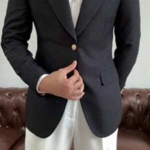 Black Slim Fit Blazer